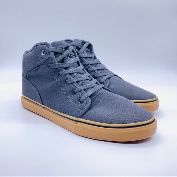 FILA Men’s Mid Gray Canvas Sneakers - Picture 3 of 11